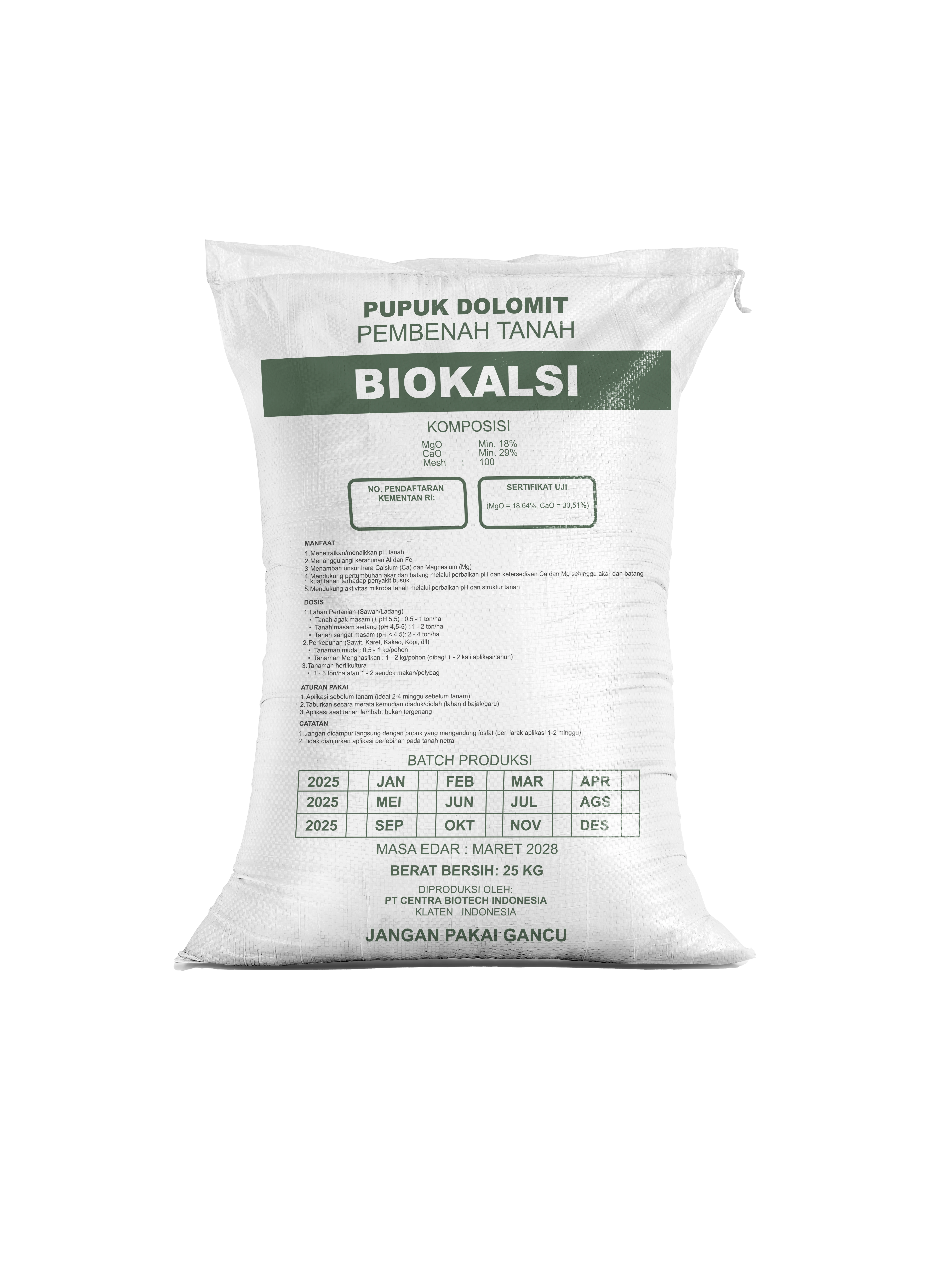 BIOKALSI - Dolomite Fertilizer